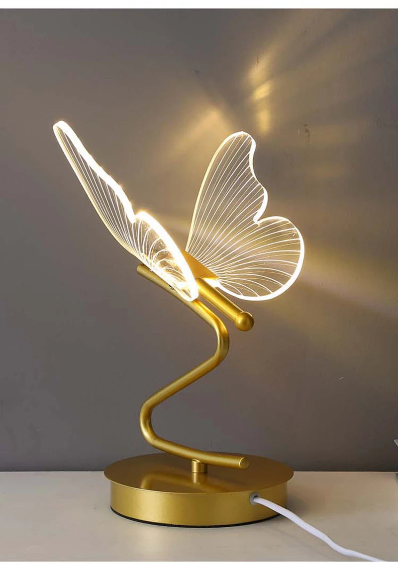 Cartmela Nordic LED Desk Lamp – Butterfly