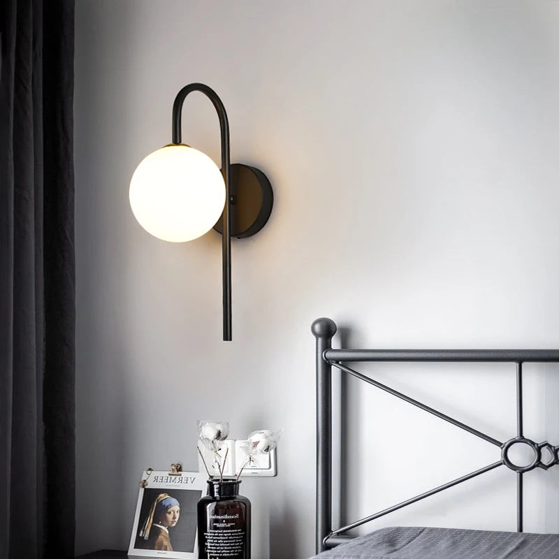 Interior LED Wall Lamp with G9 Bulb – Black & Gold Wall Sconce