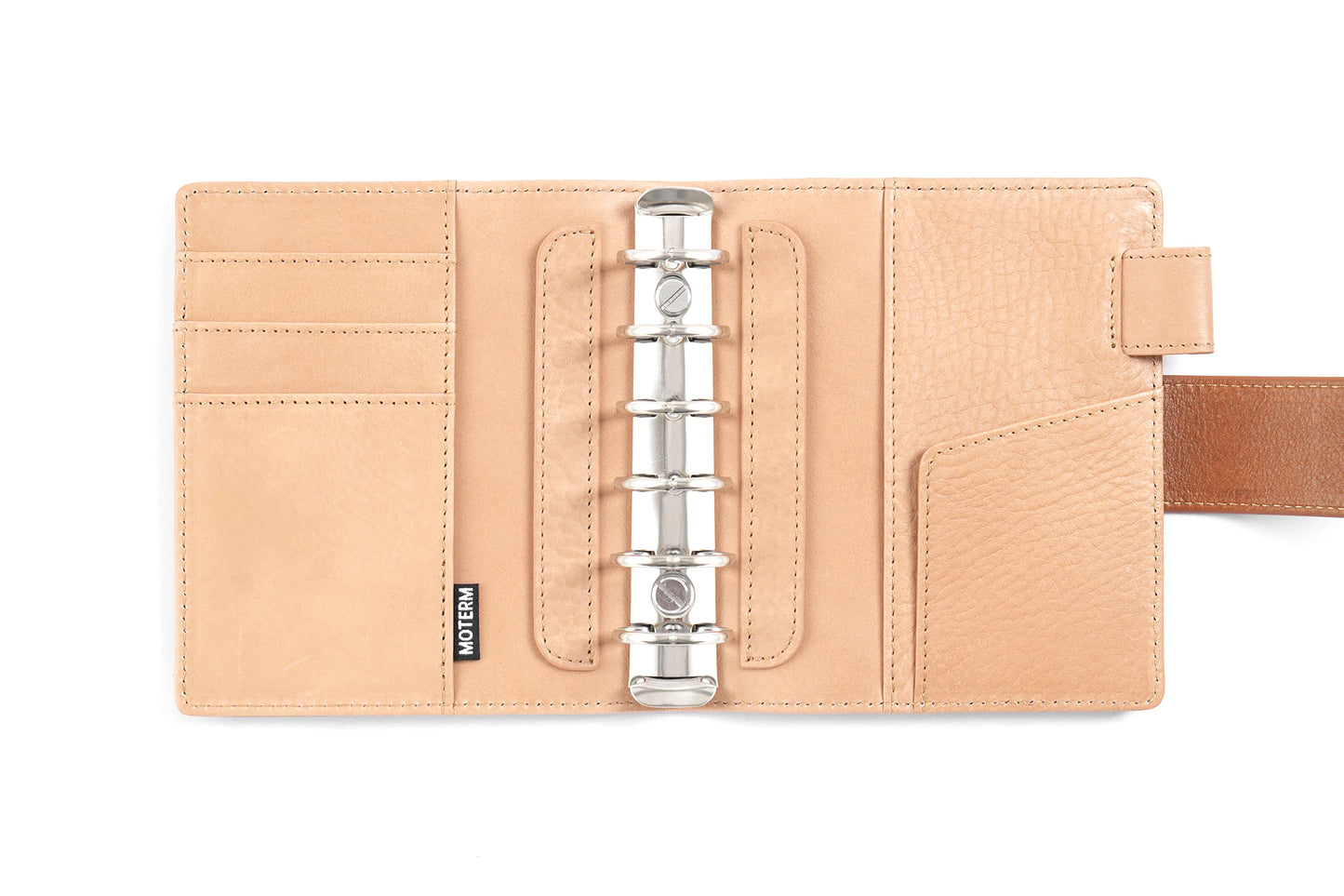 Pocket/A7 Ring Planner – 25mm Vegetable Tanned Leather Organizer