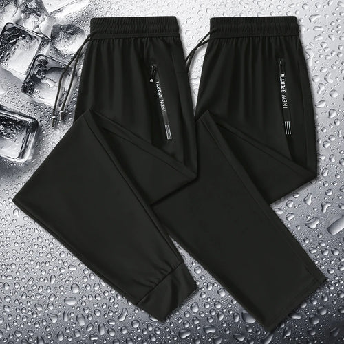 Cartmela Korean‑Style Ice Silk Jogger Pants