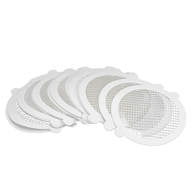 Disposable Shower Drain Hair Catchers – Mesh Stickers for Bathroom