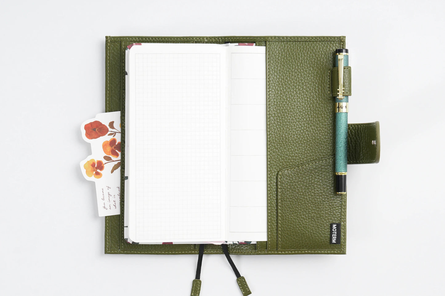 Pebbled Leather Planner Cover – Fits Weeks & Skinny Mini Planners