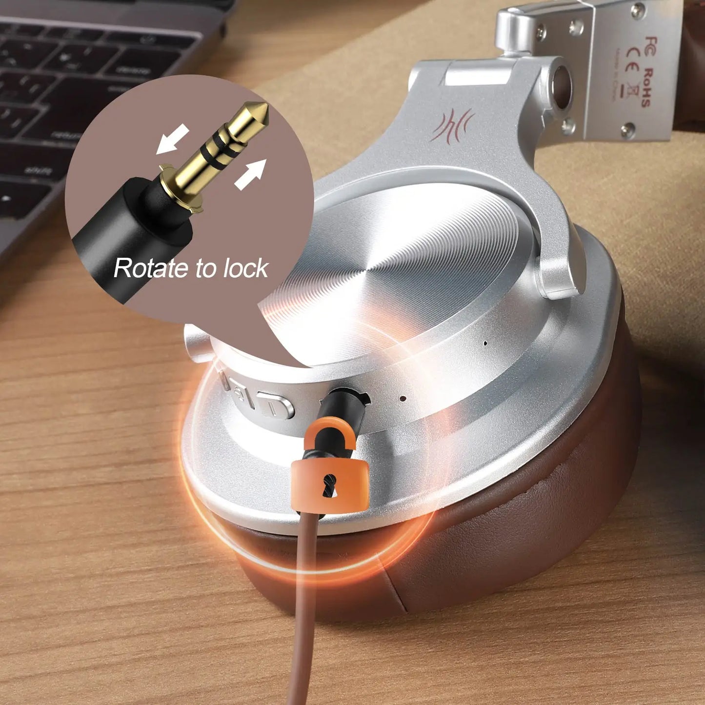 Wired & Wireless Bluetooth 5.2 Over-Ear Headphones with Mic