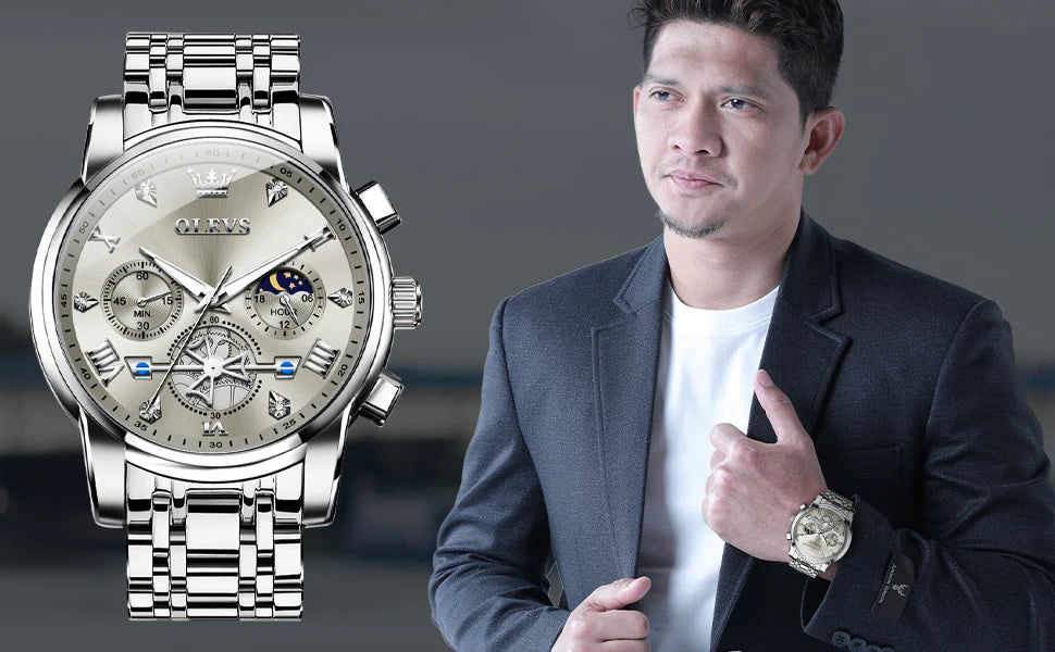 Cartmela 2856 Men’s Quartz Watch – Skeleton Flywheel Chronograph