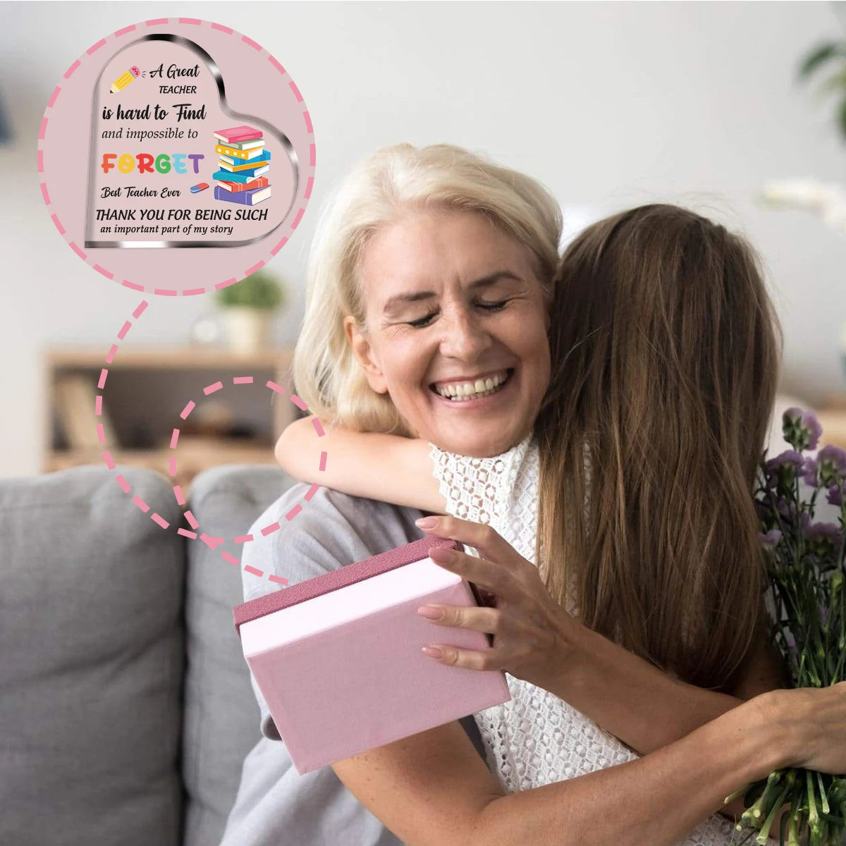 Teacher Appreciation Acrylic Plaque – Thank You Gift Keepsake
