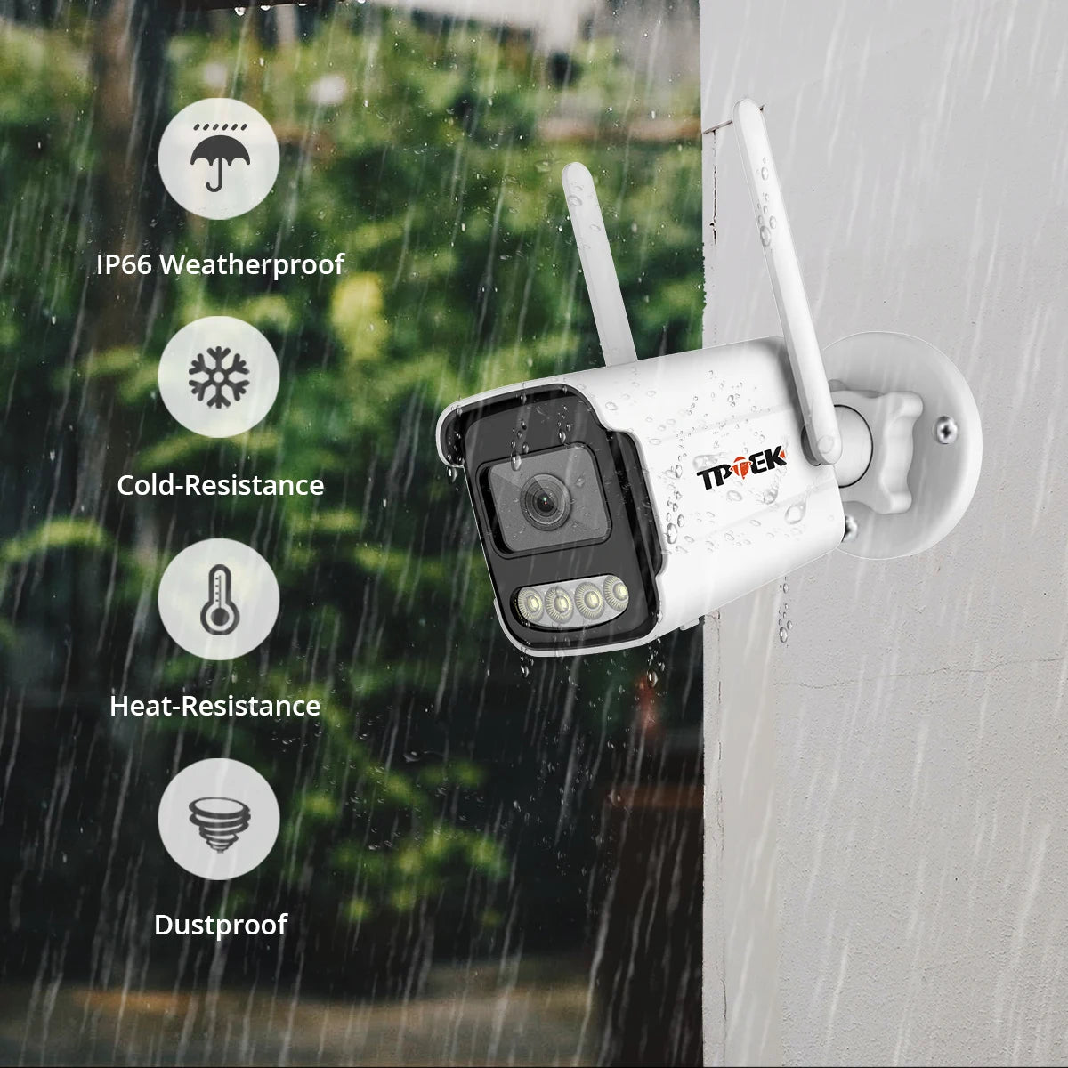 8MP 4K WiFi Wireless Outdoor IP Camera – AI Human Detection CCTV