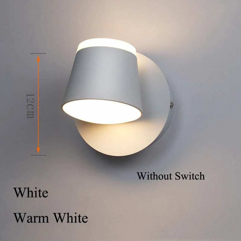 Indoor 8W LED Rotating Wall Light – Ceiling Mounted Reading Lamp