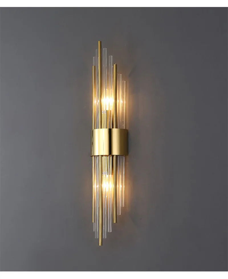 Luxury LED Wall Lamp - Modern Gold Wall Sconce for Living Room