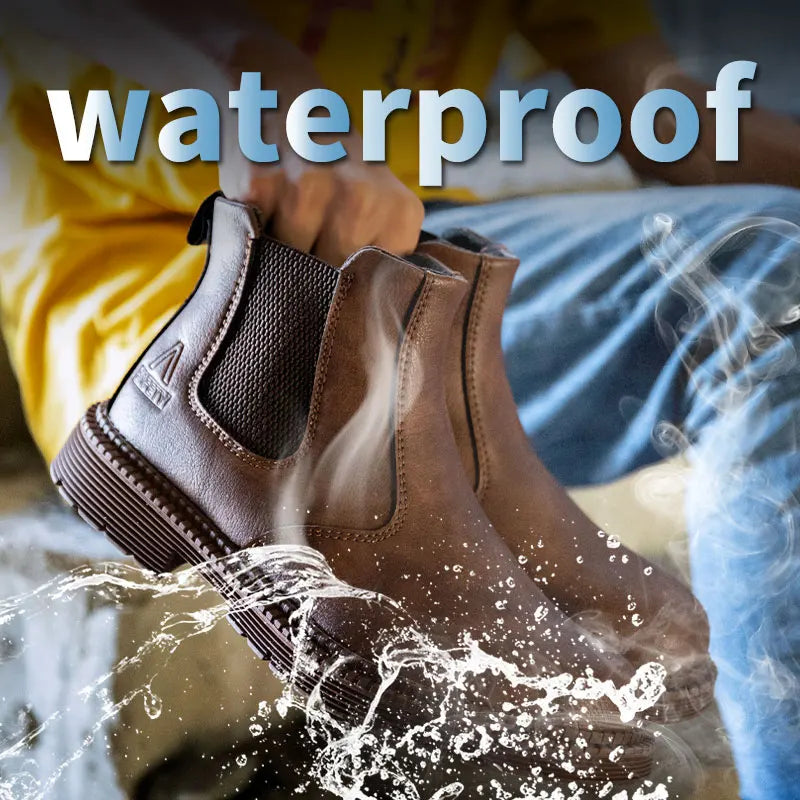 Cartmela 2023 Men’s Leather Safety Boots