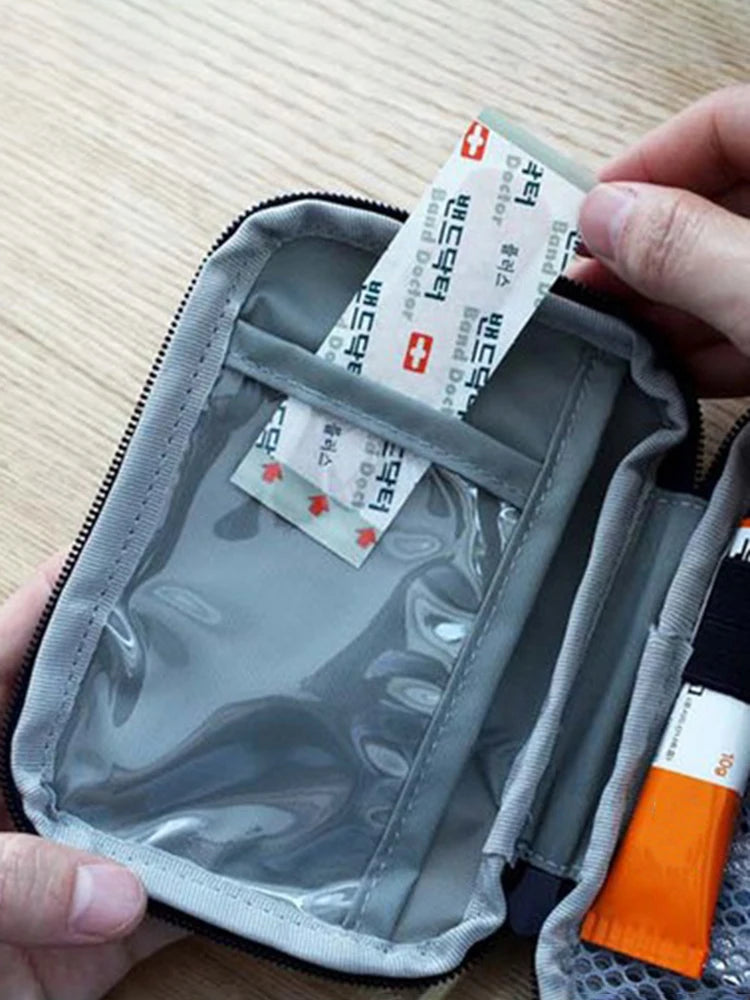 Mini Portable Medicine Bag–Travel First Aid Kit & Survival Storage Box