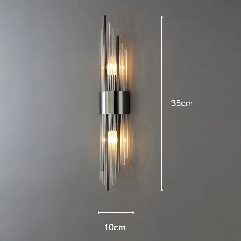 Luxury LED Wall Lamp - Modern Gold Wall Sconce for Living Room