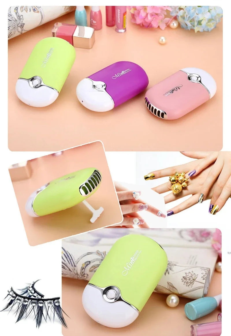 USB Rechargeable Mini Handheld Bladeless Cooling Fan