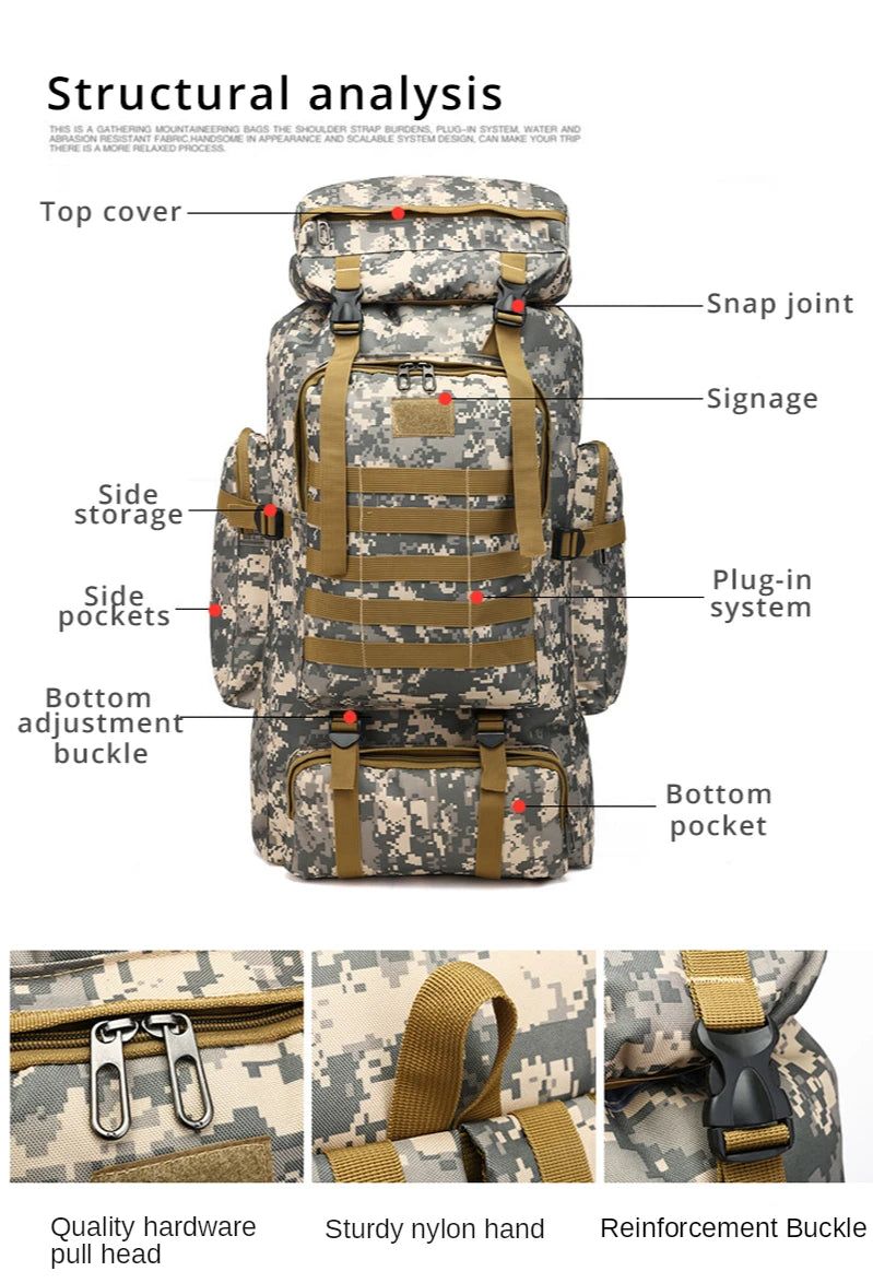 Cartmela Men’s Tactical Travel Backpack