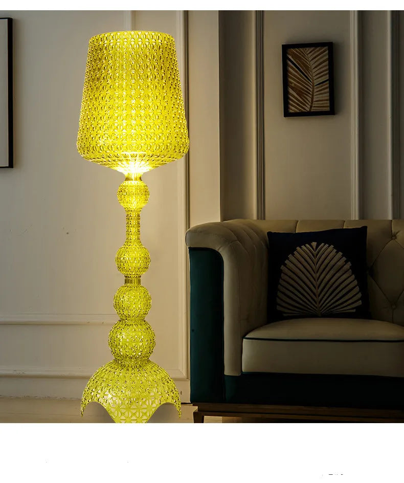 Italian Designer Hollow Goblet Acrylic Floor Lamp
