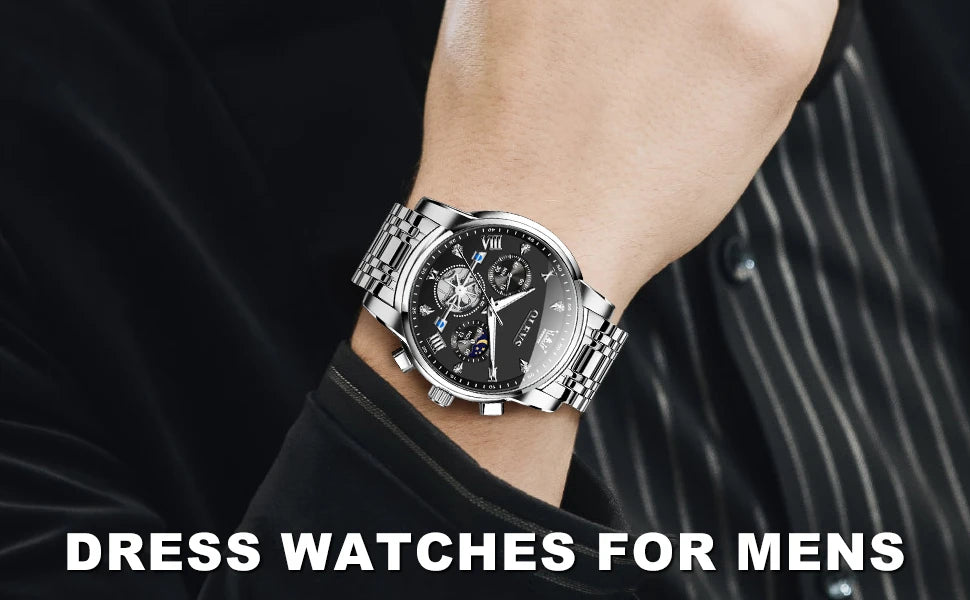 Cartmela 2856 Men’s Quartz Watch – Skeleton Flywheel Chronograph