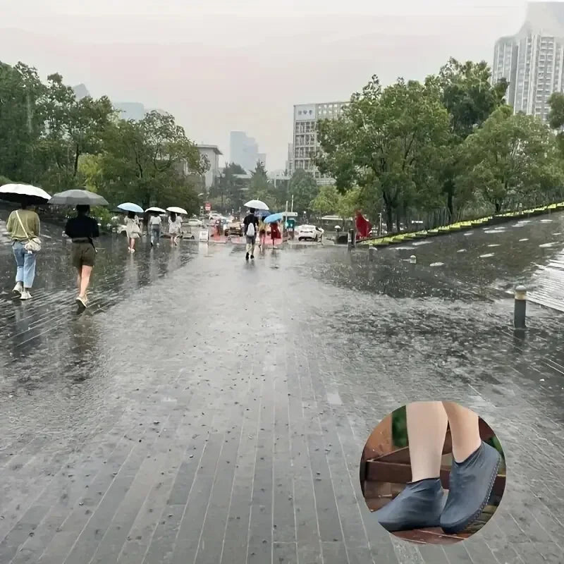 Reusable Waterproof Shoe Covers – Non-Slip Silicone Rain Overshoes