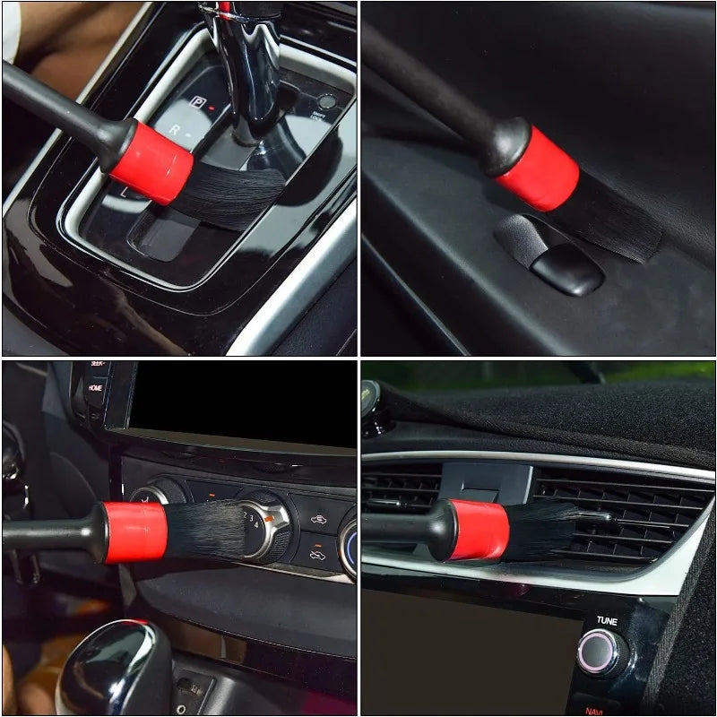 5Pcs Car Cleaning Brush Kit - Auto Detail Brushes