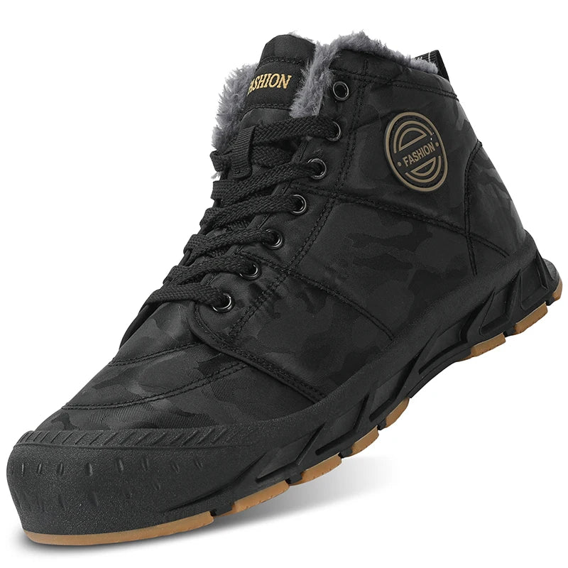 Cartmela Men's Waterproof Winter Ankle Boots