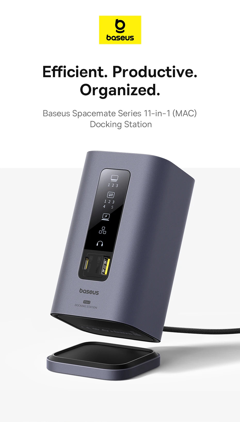 USB-C 11-in-1 Hub – 4K HDMI, DP Triple Display, 100W PD Dock