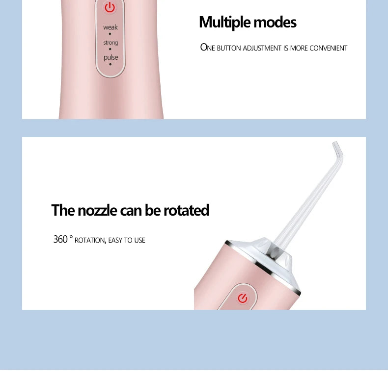 Portable Electric Water Flosser – Rechargeable Oral Irrigator