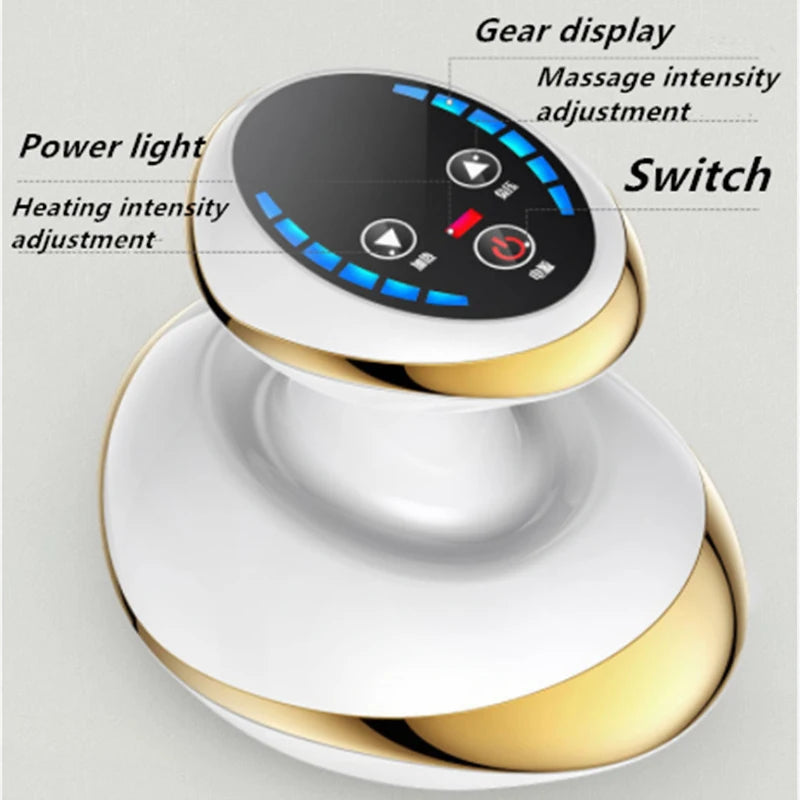 Electric Guasha Cupping Massager – Vacuum Heating Anti-Cellulite Tool