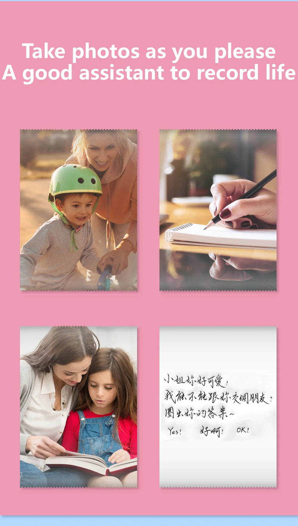 Mini Bluetooth Label Printer – Portable Error Note Photo Printer