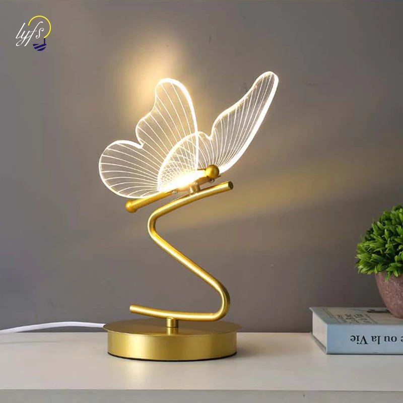 Cartmela Nordic LED Desk Lamp – Butterfly