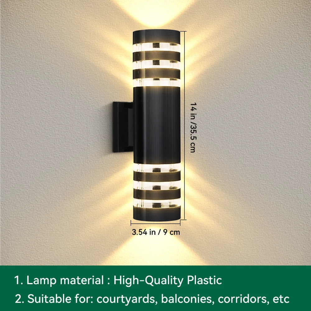 Outdoor Waterproof Street Wall Light – LED E27 Bulb Fixture