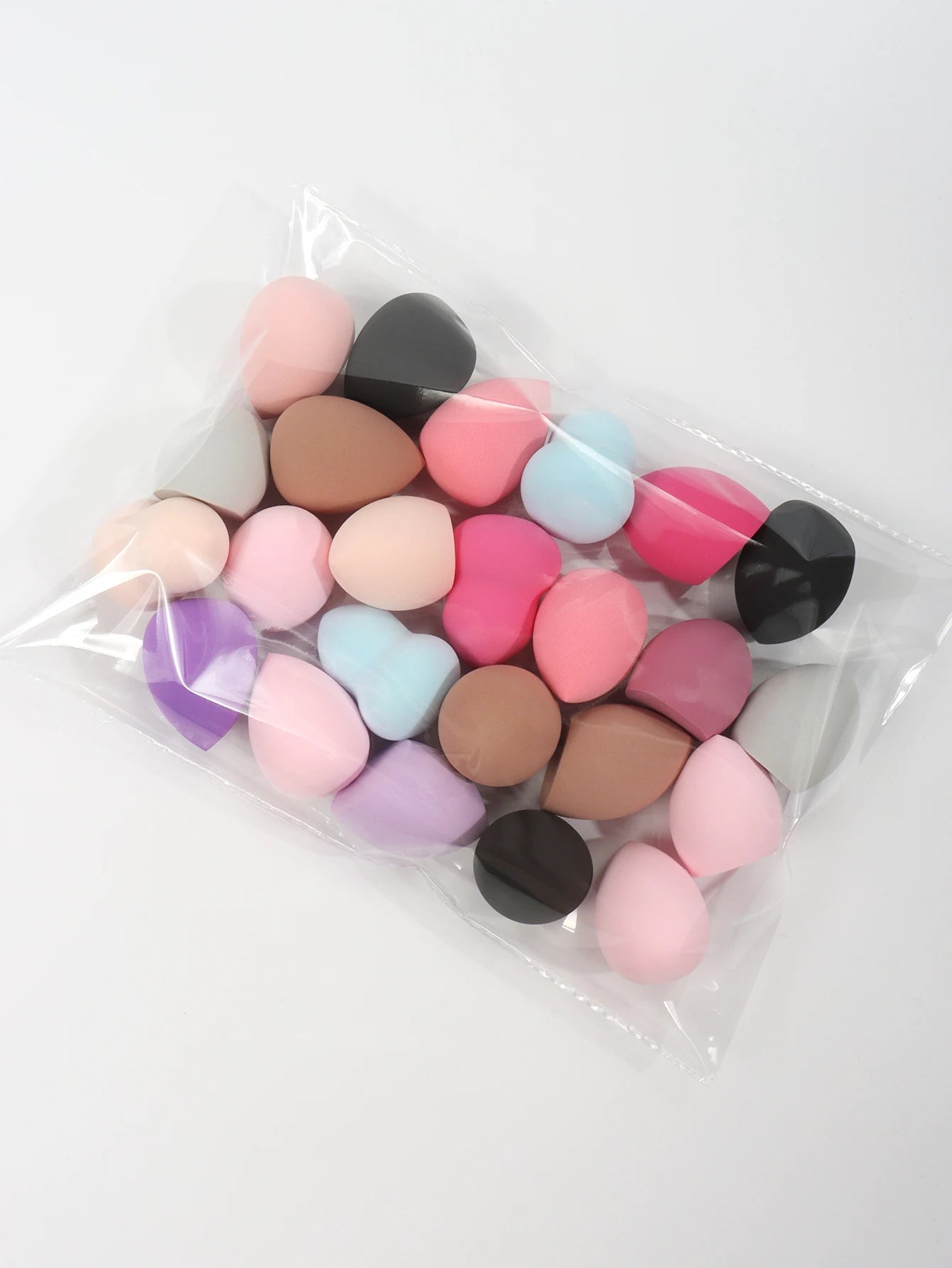 Medium Beauty Sponges – 6–60pcs Random Colors & Shapes for Makeup