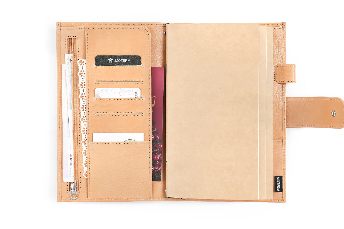 Vegetable Tanned Leather Travel Notebook – Standard Planner Cover