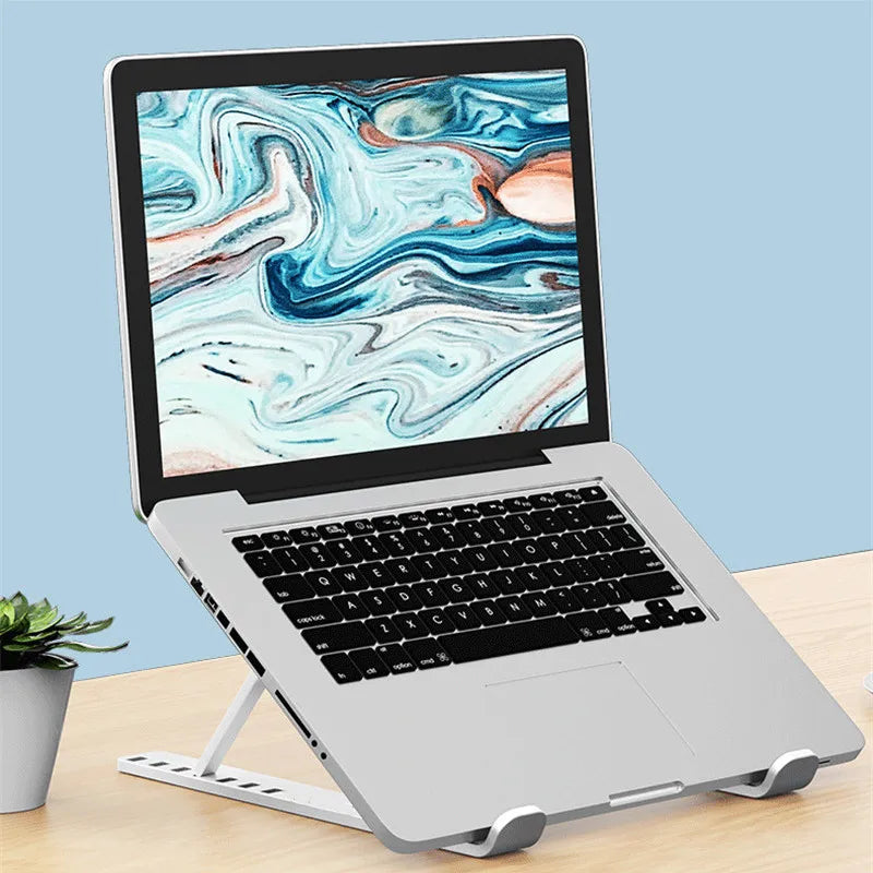 Portable Foldable Laptop Stand – 7/10 Gear Adjustable Tablet Holder