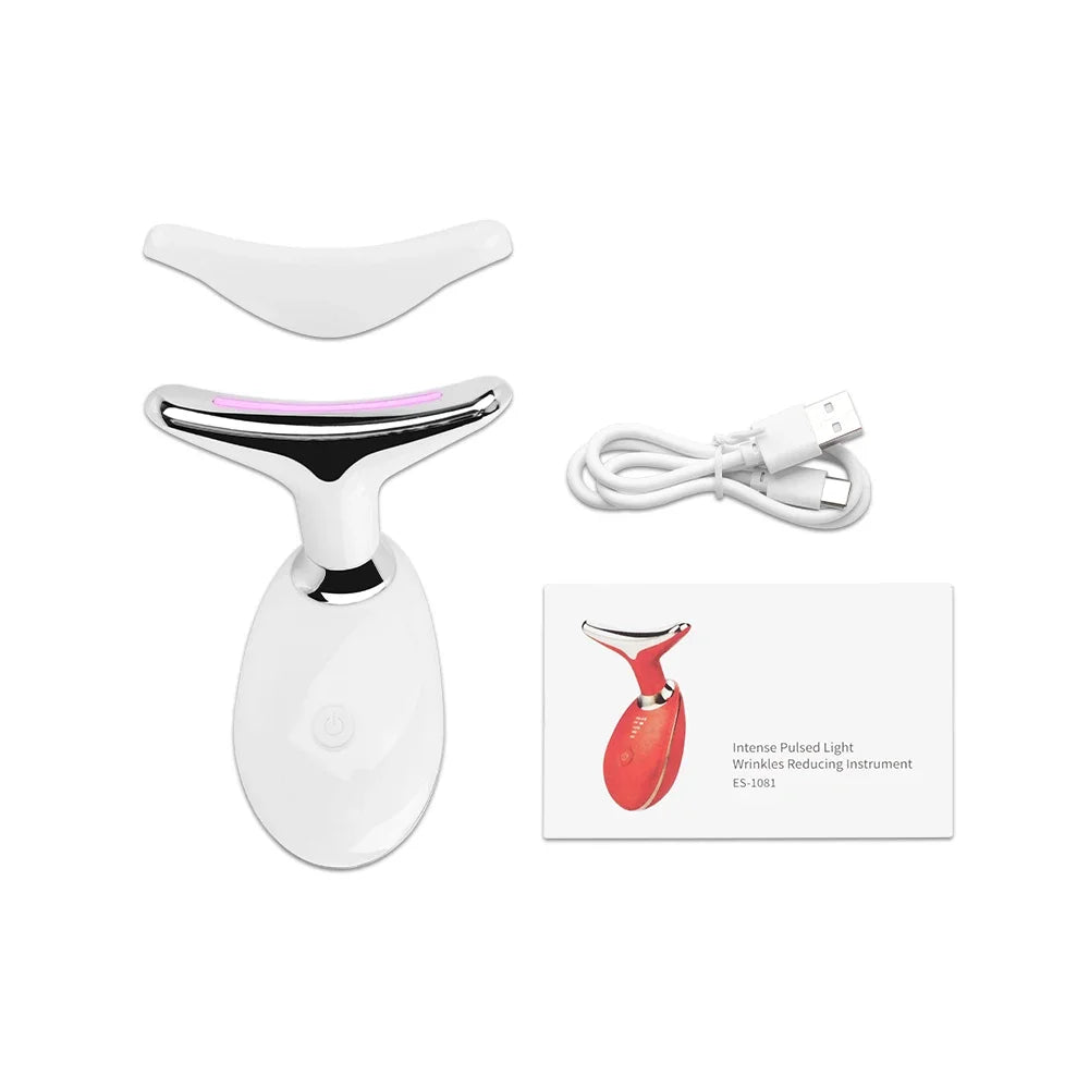 EMS Face & Neck Lift Device – LED Therapy & Anti-Wrinkle Massager
