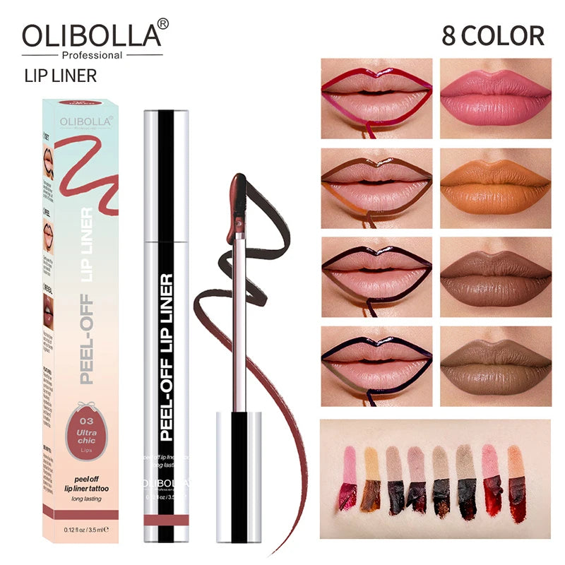 Lip Liner Waterproof Peel-Off Tattoo Lip Gloss