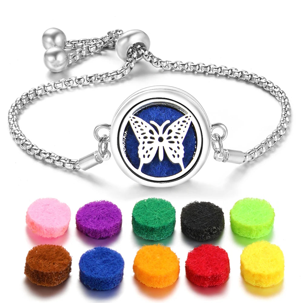 Flower of Life Aromatherapy Diffuser Bracelet for Essential Oils