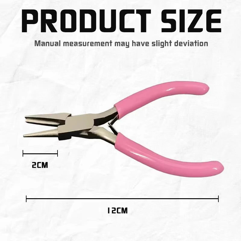 Mini 5-Inch Round Concave Pliers – Precision Jewelry Wire Looping Tool