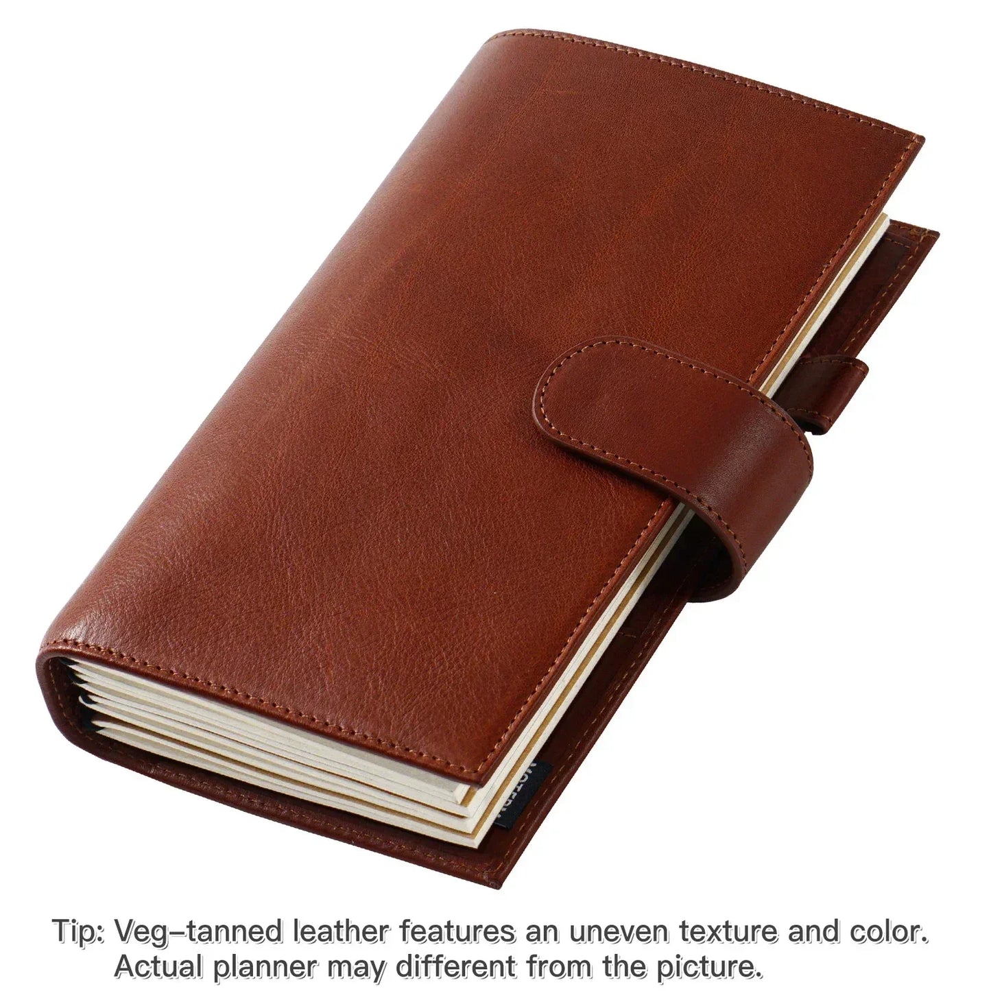 Vegetable Tanned Leather Travel Notebook – Standard Planner Cover