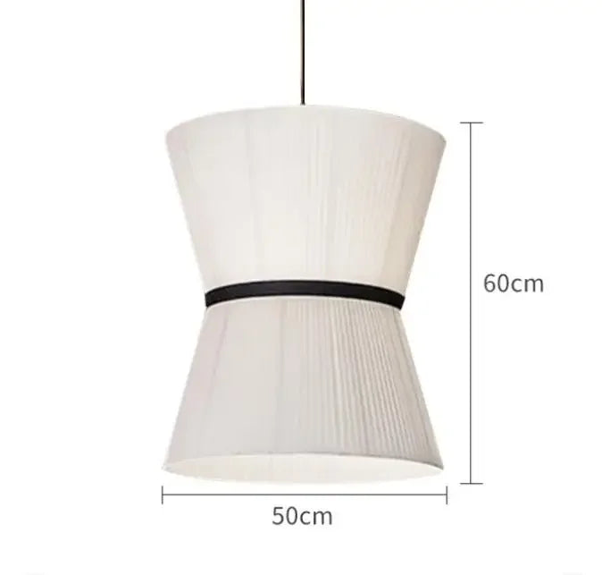 Wabi-Sabi Fabric Pendant Lights – Modern Minimalist Dining Lamps