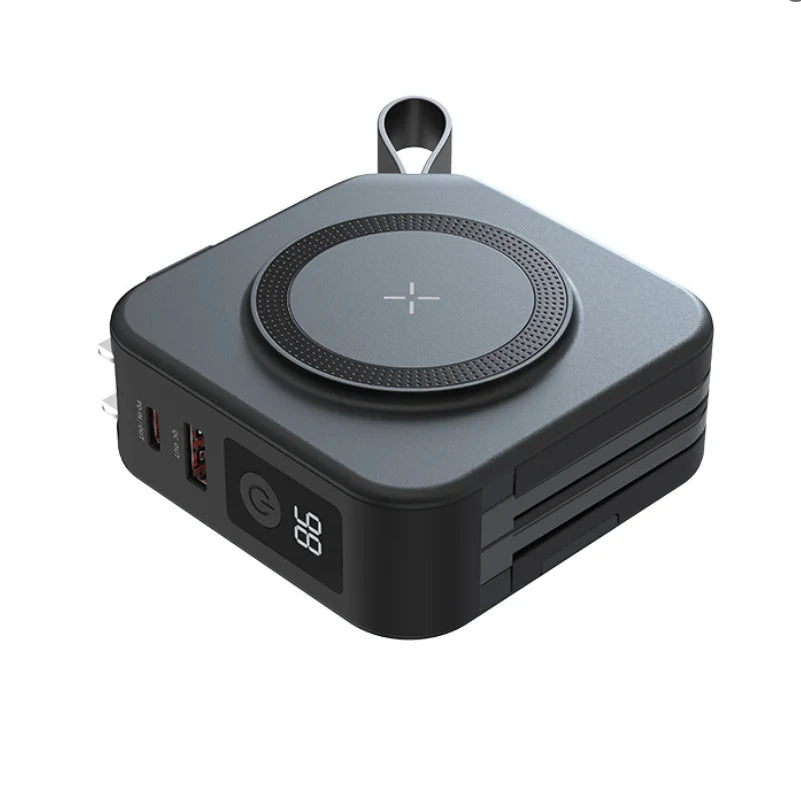10000mAh Magnetic Wireless Power Bank with Cable & Plug – PD22.5W