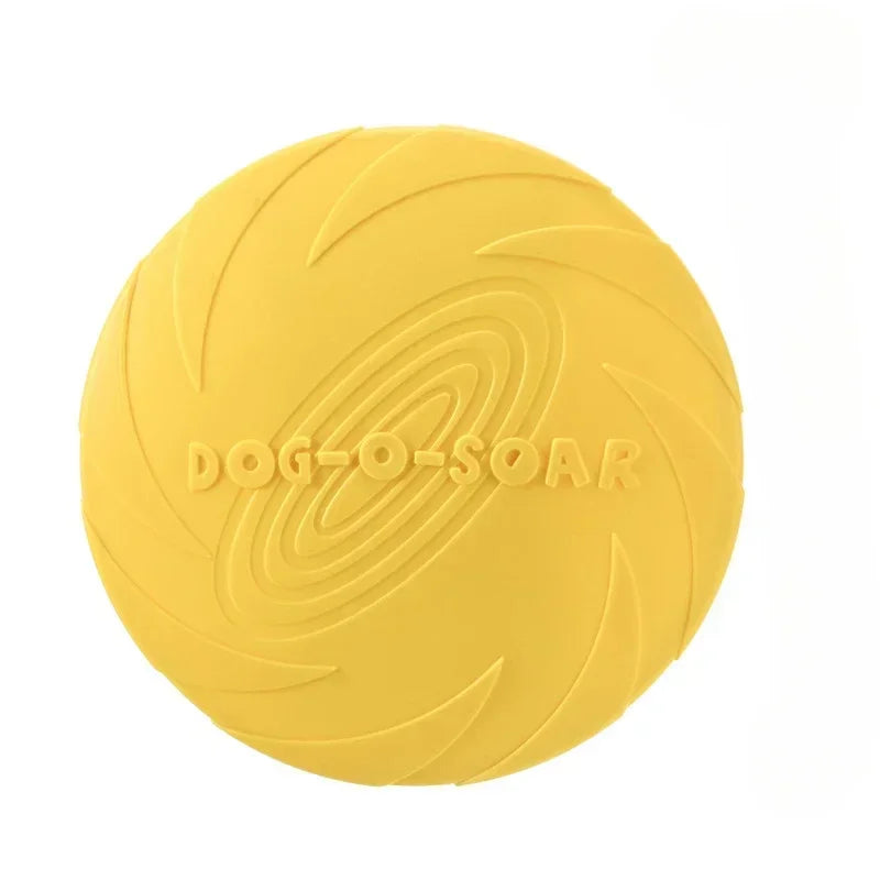 Multicolor Dog Frisbee Toy – Silicone Flying Disc for Fun & Training