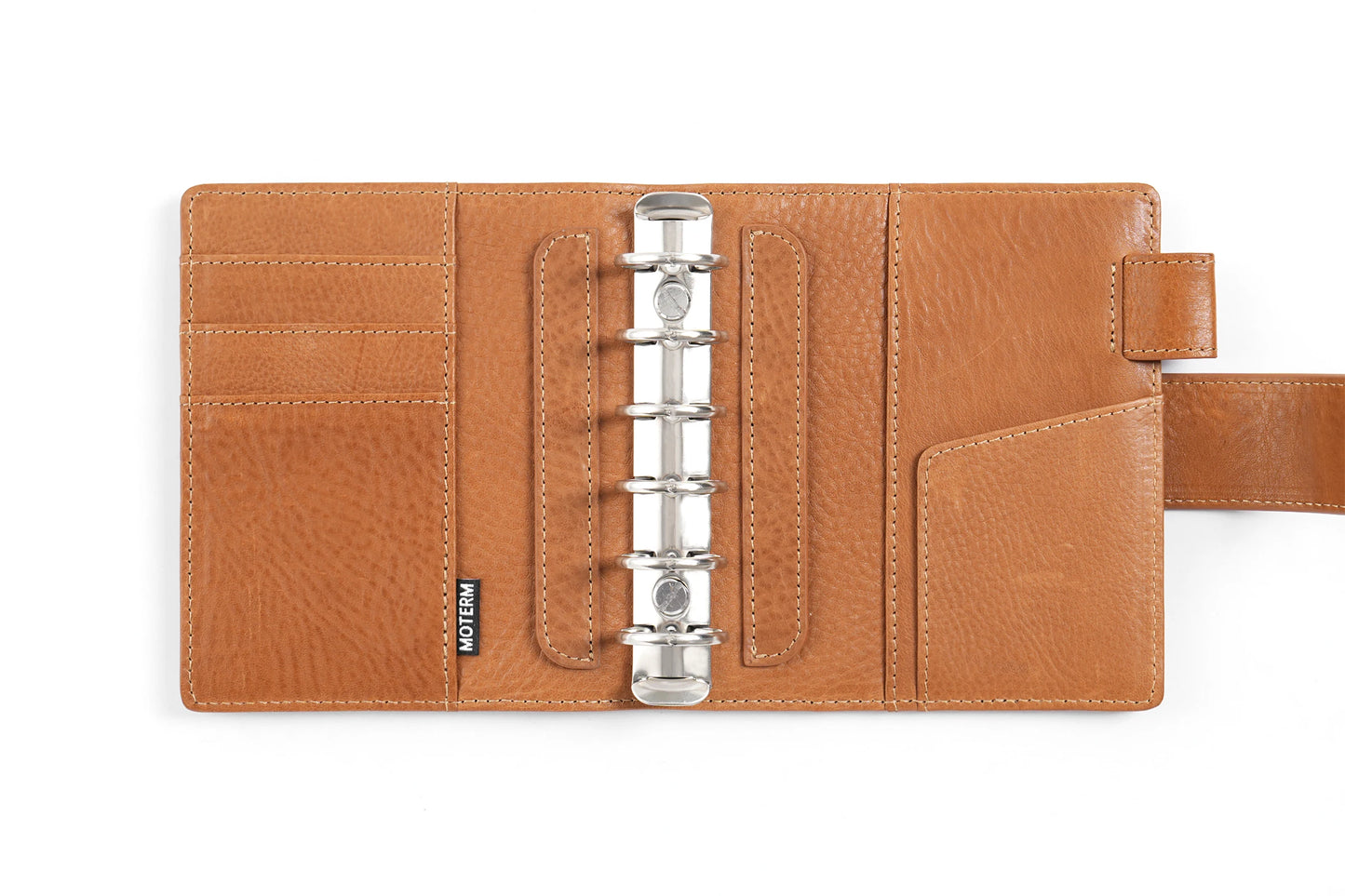 Pocket/A7 Ring Planner – 25mm Vegetable Tanned Leather Organizer