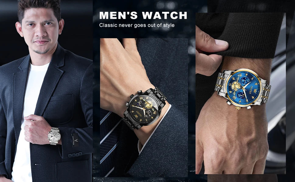 Cartmela 2856 Men’s Quartz Watch – Skeleton Flywheel Chronograph