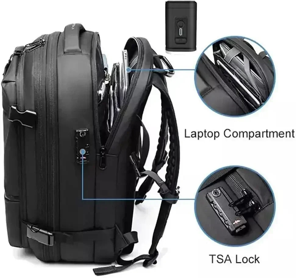 Cartmela 60L Vacuum Compression Backpack with Pump