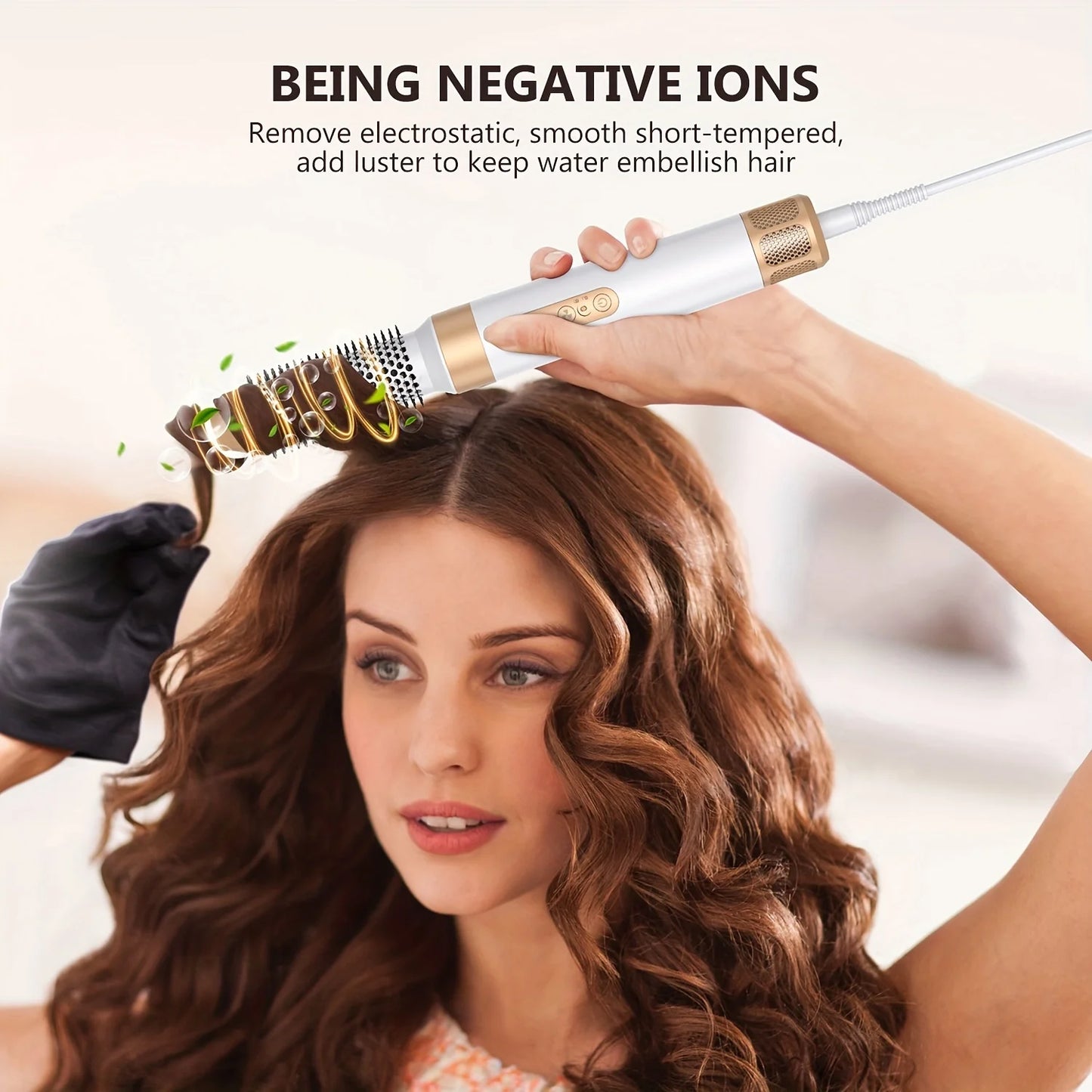 7-in-1 High-Speed Hair Dryer Brush – Ionic, Diffuser, Auto Curler