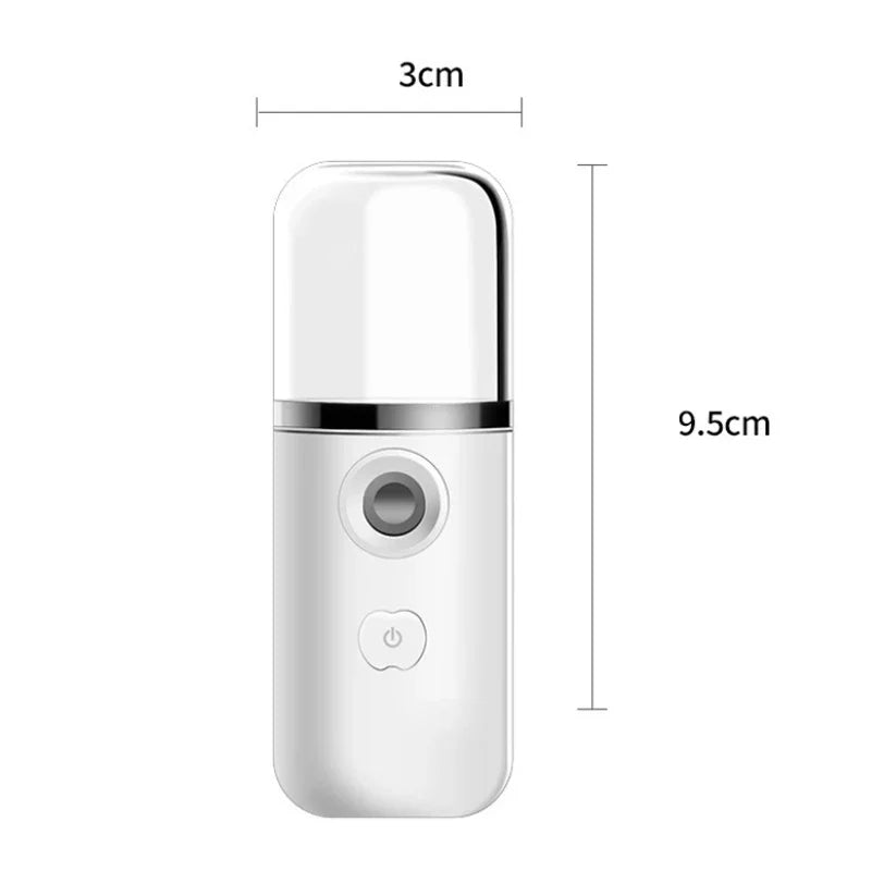 Mini Nano Facial Steamer – Portable USB Rechargeable Humidifier & Beauty Spray