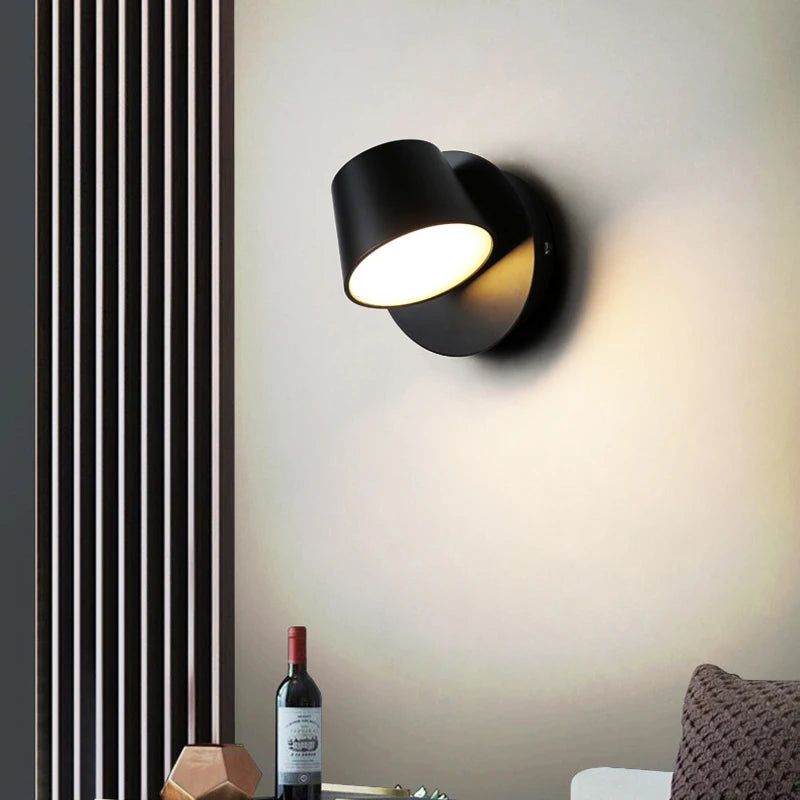 Indoor 8W LED Rotating Wall Light – Ceiling Mounted Reading Lamp