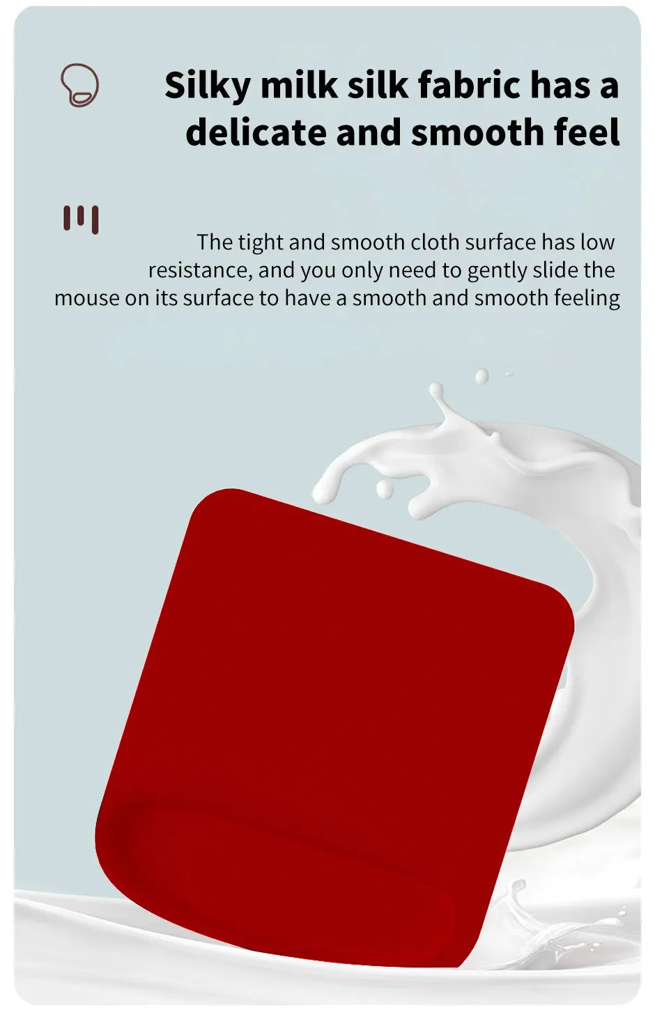 Colorful Large Wrist Mouse Pad – Thickened Non-Slip EVA Wrist Support