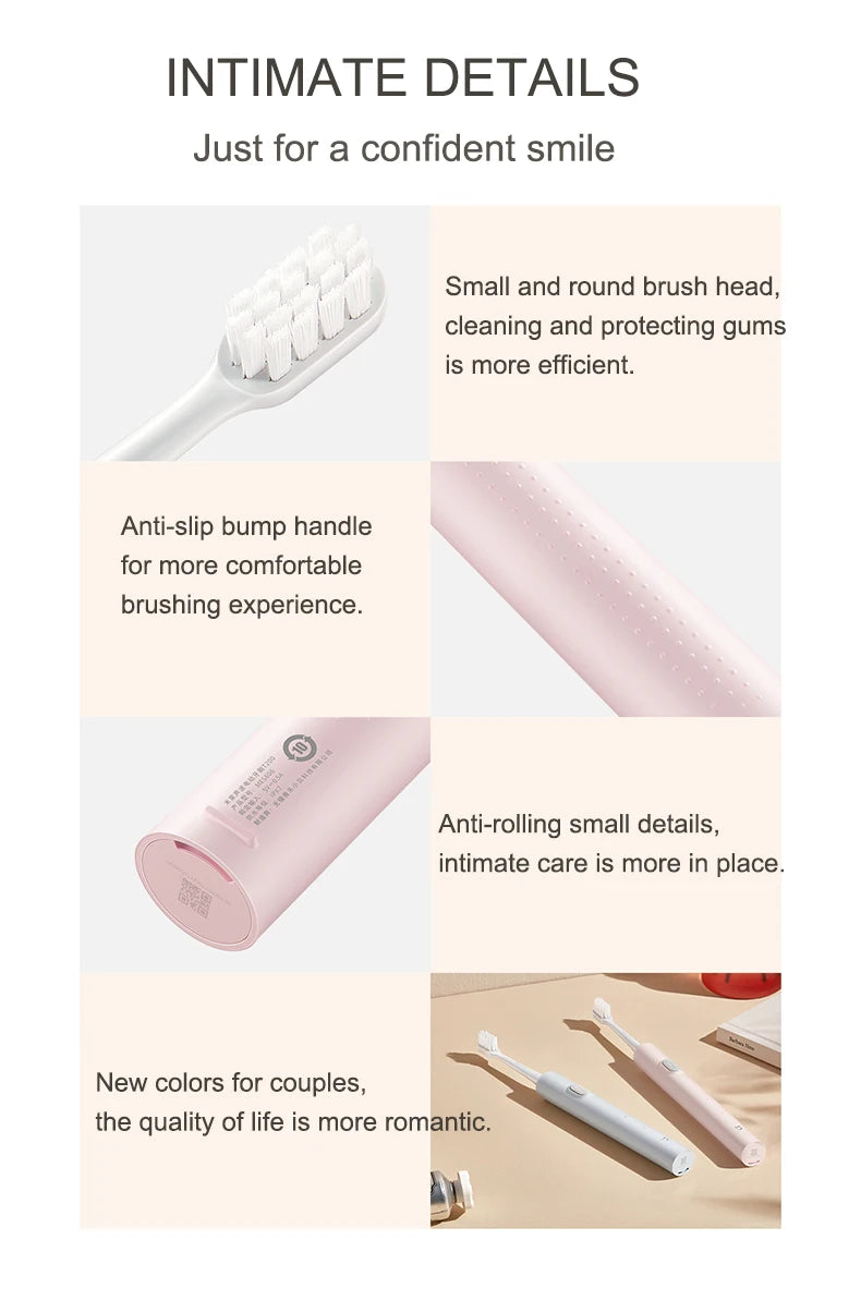 T200 Sonic Electric Toothbrush – Ultrasonic, Waterproof, Smart