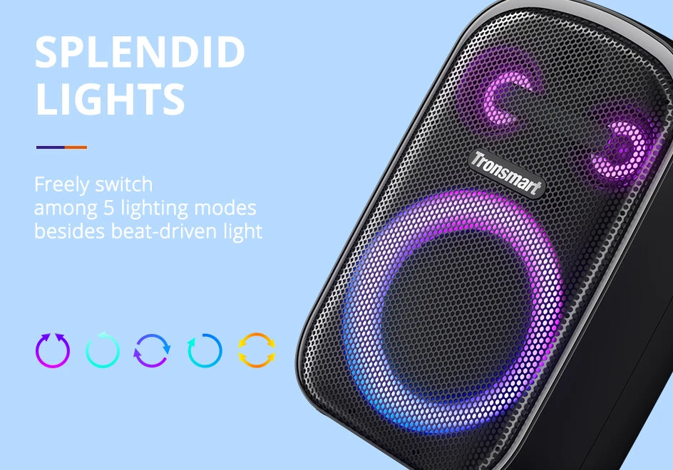 Tronsmart Halo Series Bluetooth Speaker – 3-Way Party Sound System