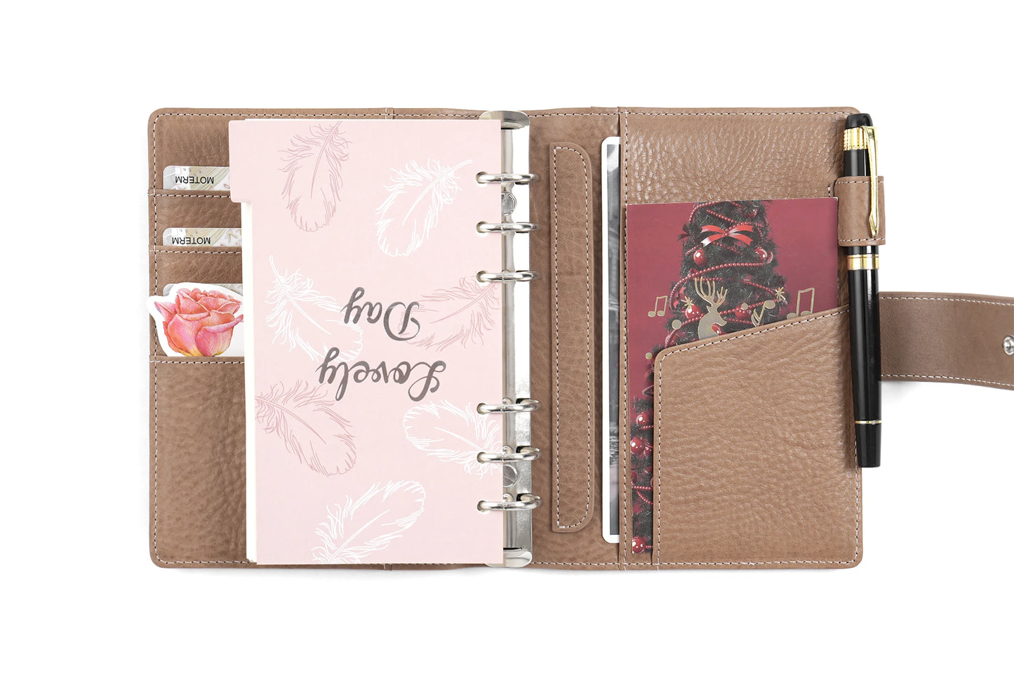 Elite Personal Size Rings Planner – Vegetable Tanned Leather, 25mm Rings