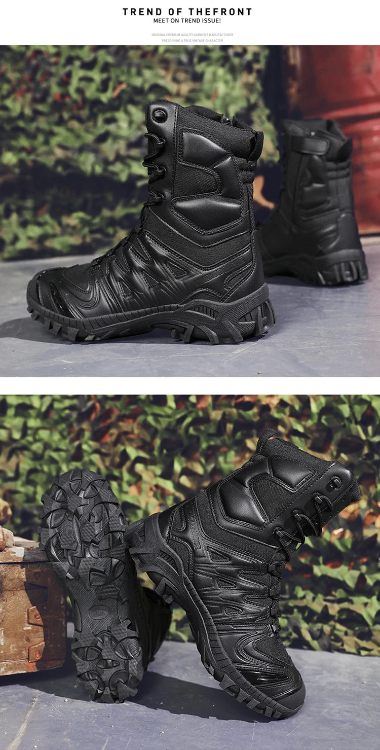 Special Forces Desert Combat Tactical Men's Tall Boots